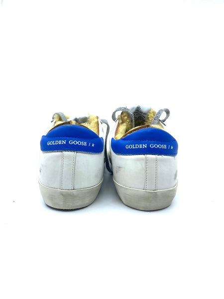 Superstar canvas bleue et sale blanche femme the farm company