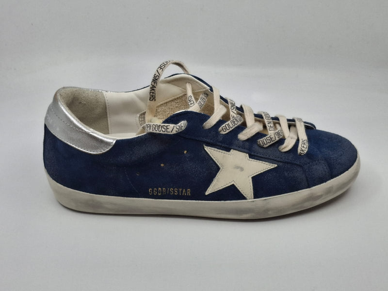 SuperStar - bleu aviateur étoile creme talon argent