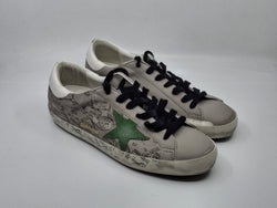 SuperStar - Taupe etoile olive talon blanc