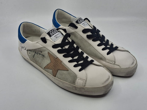 Superstar - Blanche étoile beige lézard imprimé