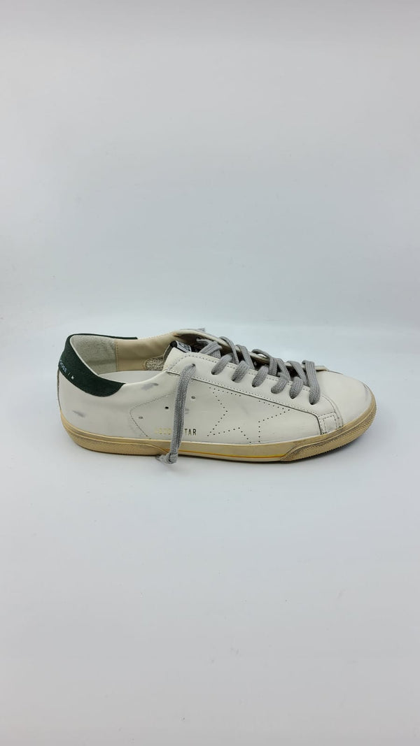 SuperStar - Skate blanche talon vert