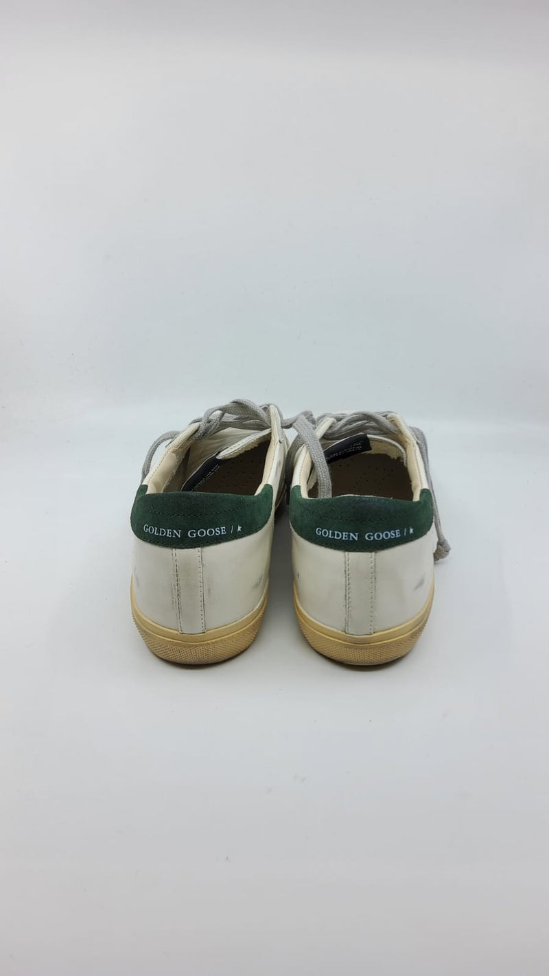 SuperStar - Skate blanche talon vert