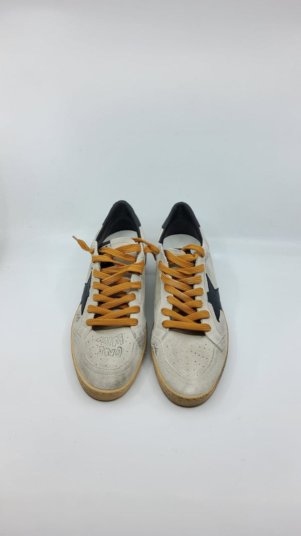 Ball Star - Grise suede étoile noire et talon noir