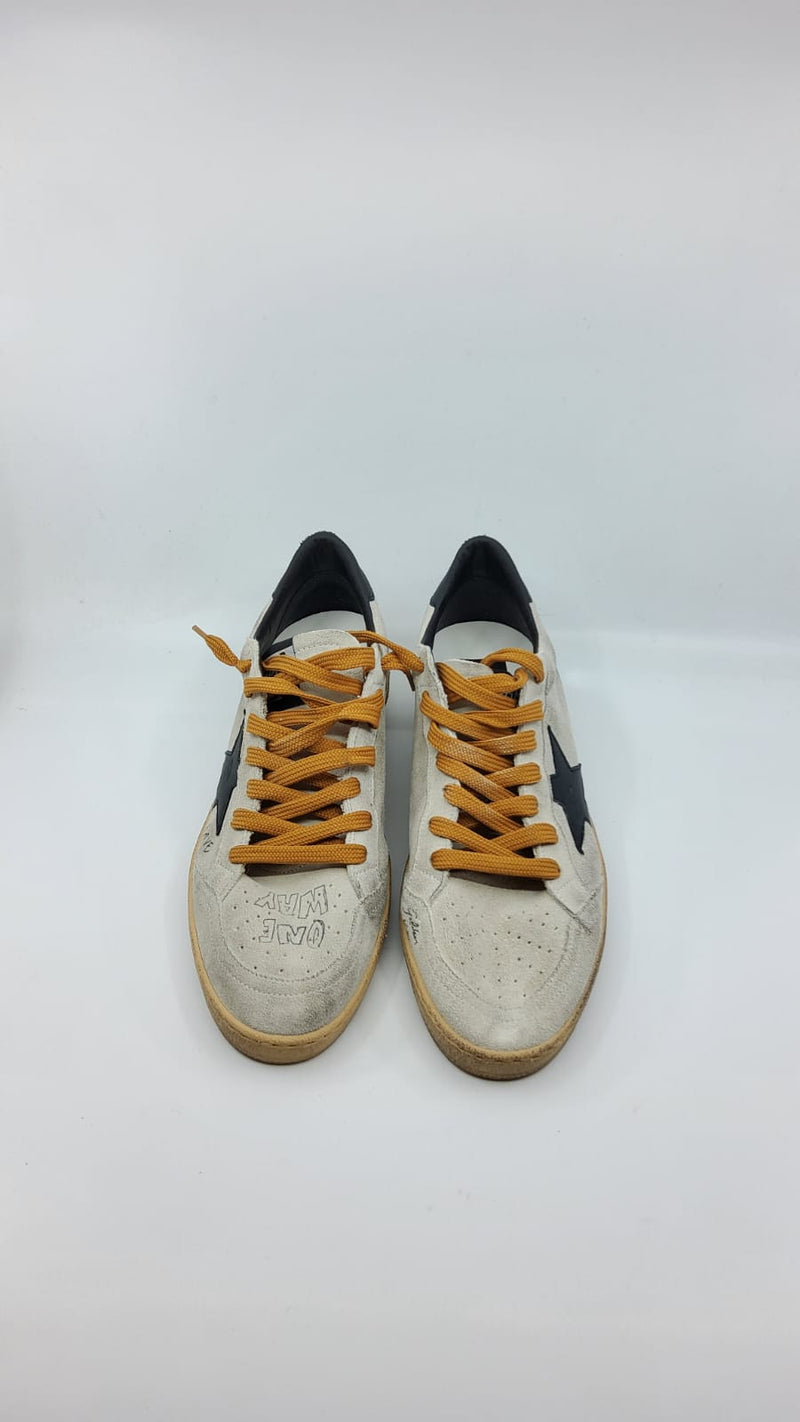 Ball Star - Grise suede étoile noire et talon noir
