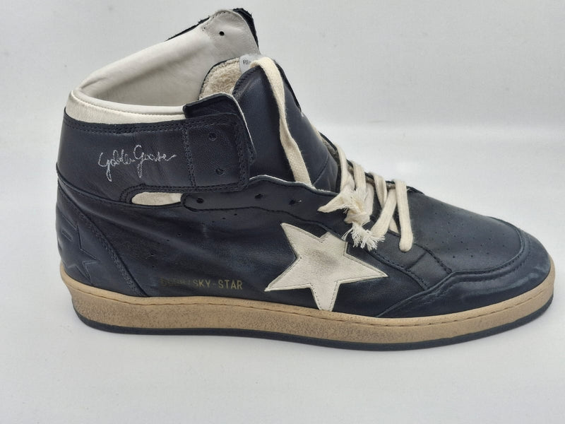 Sky Star - Noire etoile blanche signature Golden Goose