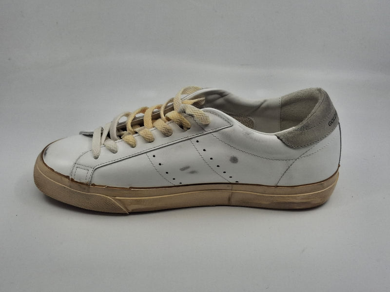 Superstar - blanche étoile suede talon suede