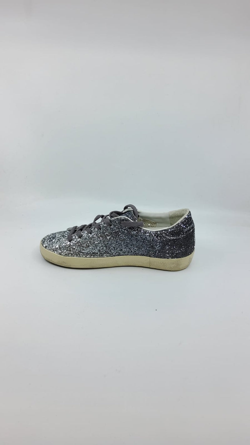 SuperStar - Pailletté noire étoile argent