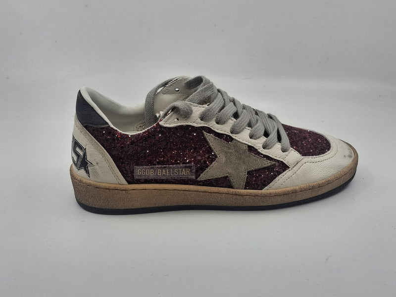 Ballstar - bordeaux étoiles suede