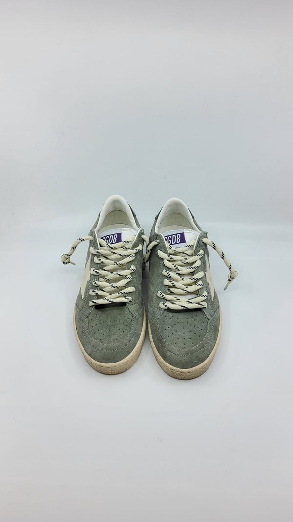 Ball Star - Suede Verte étoile blanche talon noir