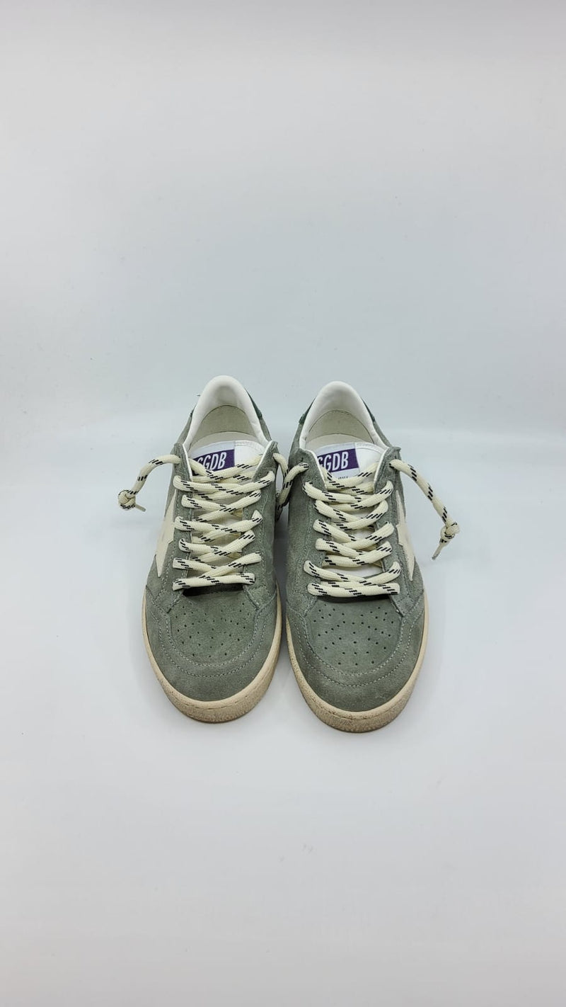 Ball Star - Suede Verte étoile blanche talon noir