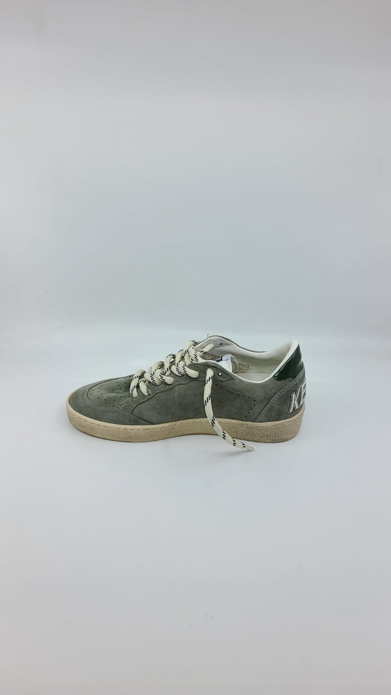 Ball Star - Suede Verte étoile blanche talon noir