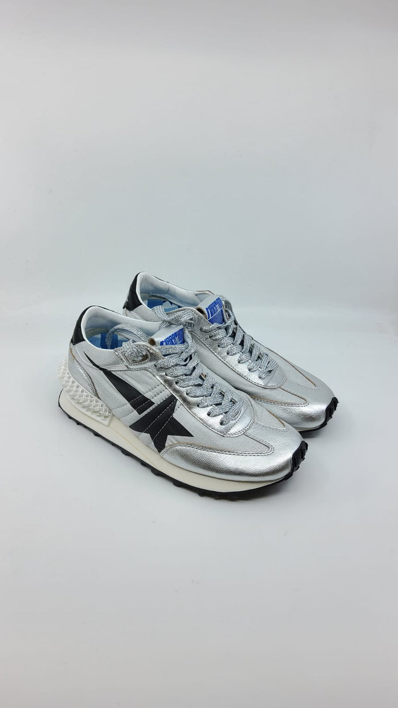 Running Marathon - argent étoile et talon noir