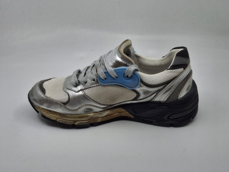 Running Dad -  argent étoile noire suede
