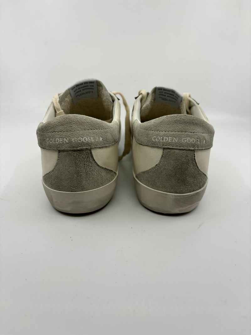 Superstar - Classic blanche étoile grisé suede talon suede