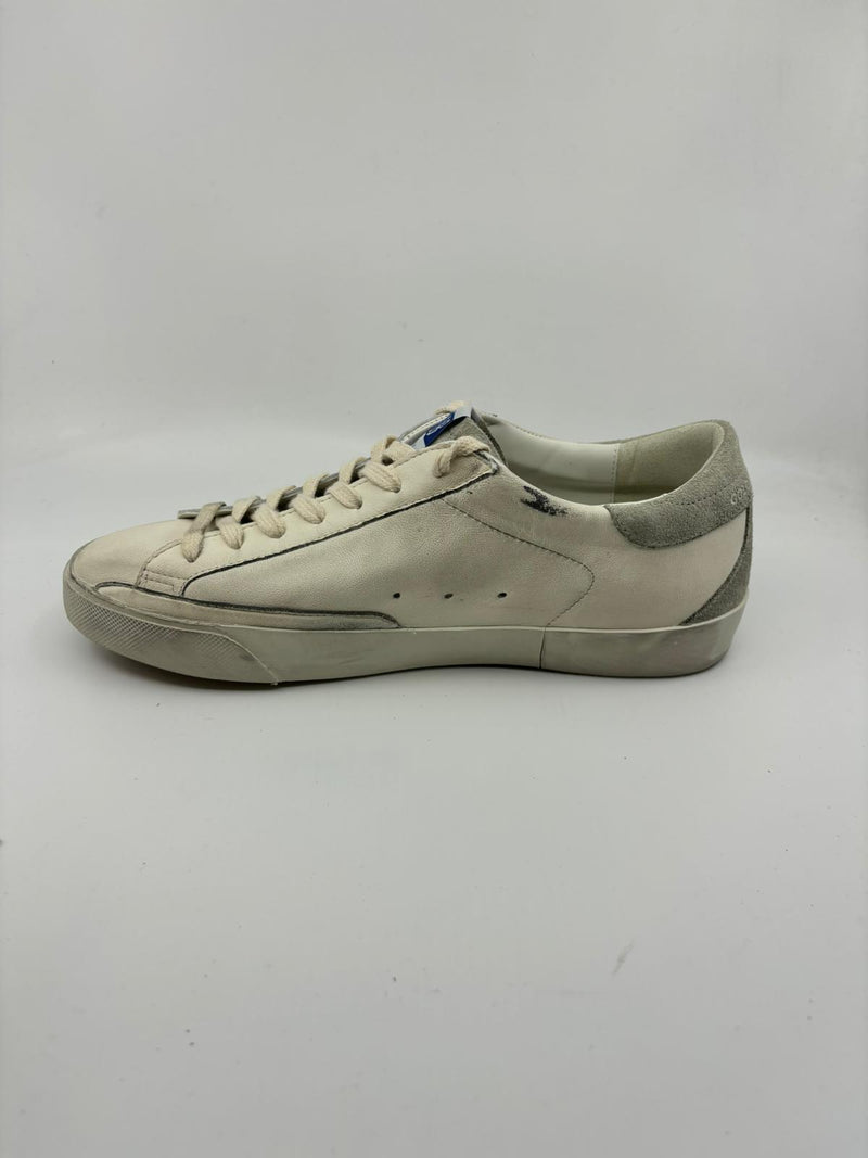 Superstar - Classic blanche étoile grisé suede talon suede