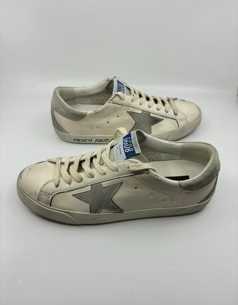 Superstar - Classic blanche étoile grisé suede talon suede