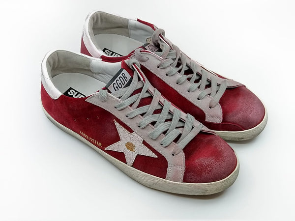 SUPERSTAR - Empeigne rouge avec étoile blanche Golden Goose
