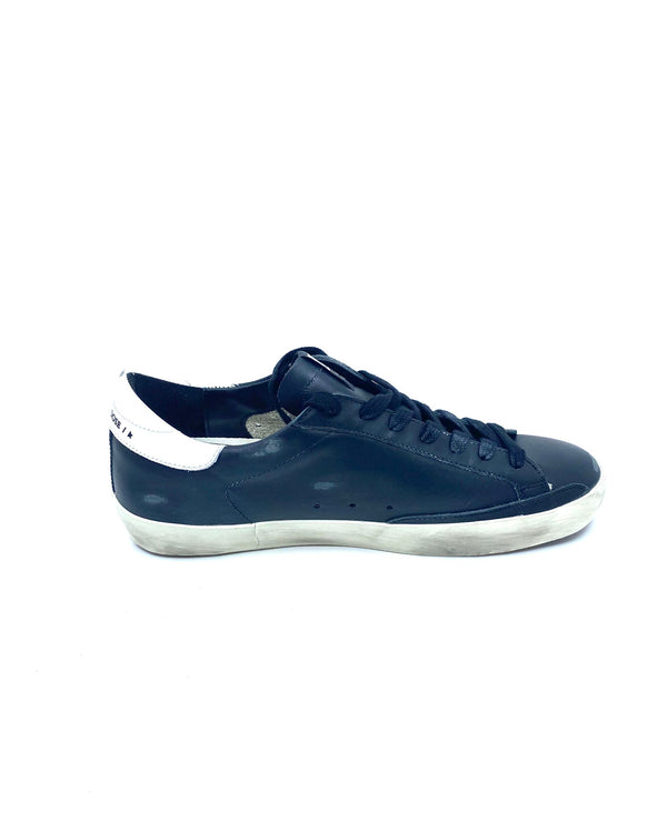 Superstar - noire étoile blanche talon blanc
