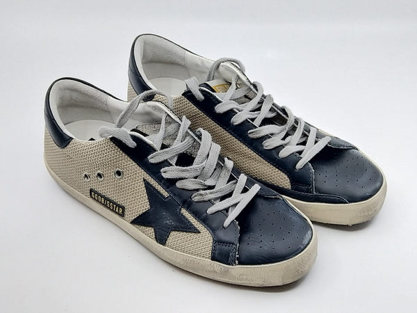 Superstar - étoile noire languette noire beige