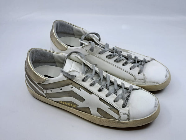 Superstar - Flag blanche marron etoile lasercut blanche platinum