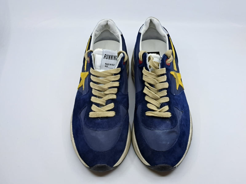Running Sole Con Spoiler bleu nuit toile jaune et navy
