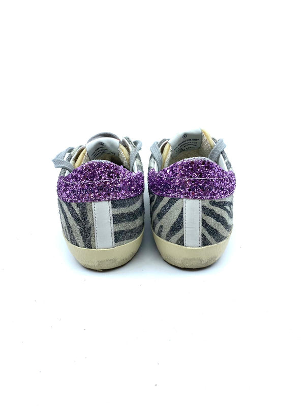 Superstar - Penstar classic zebre étoile sable talon pailleté