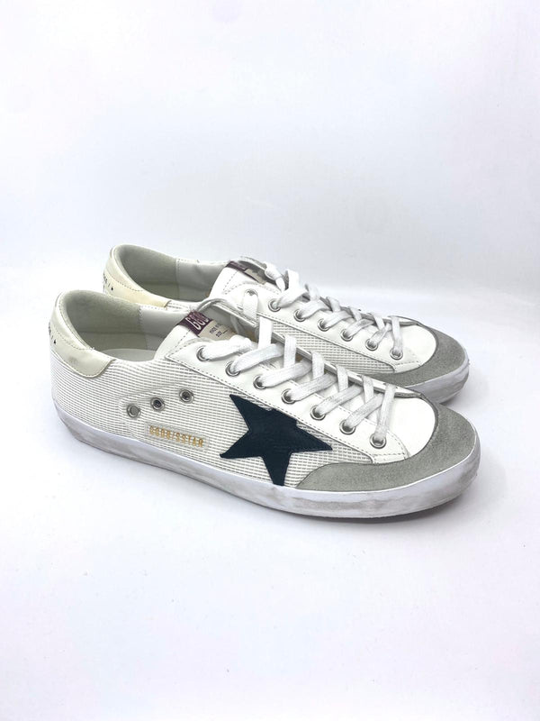 Super Star - Blanche étoile noir talon beige